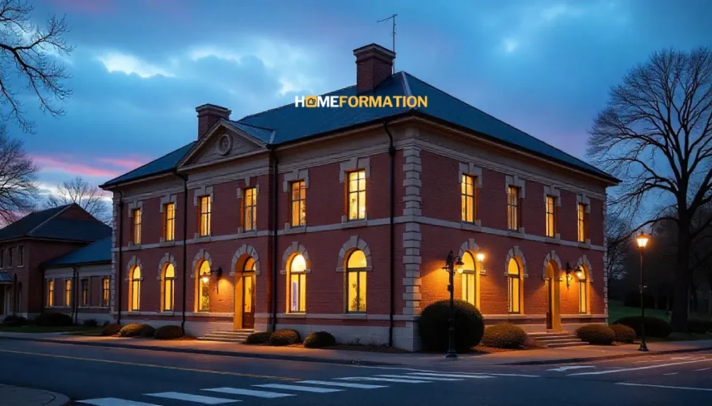 Image of the Campbelltown Court House, a historic judicial building in NSW, Australia, showcasing its classical revival architecture and cultural importance.