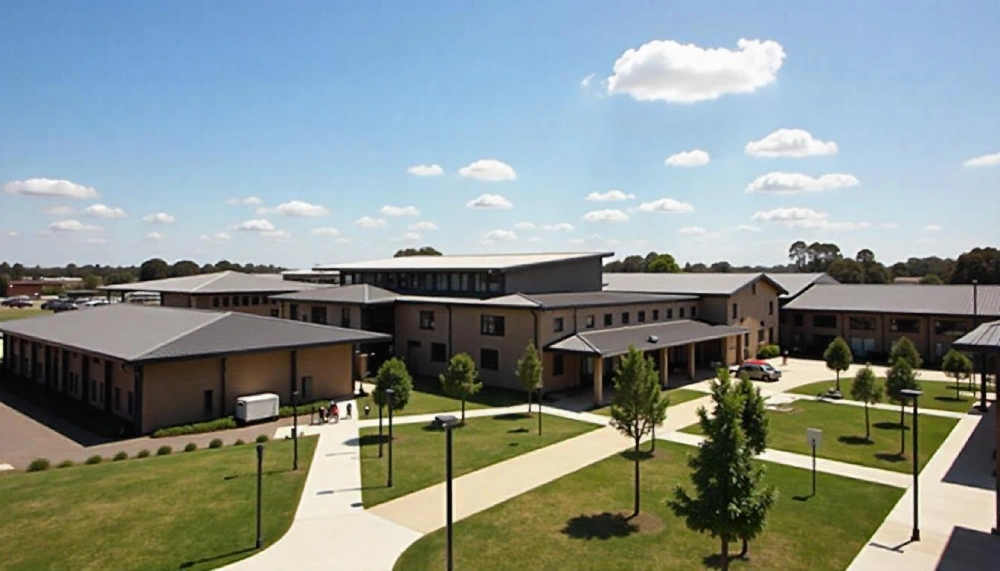 Students walking across the campus of Highvale Secondary College, showcasing the school’s welcoming environment and modern educational facilities.
