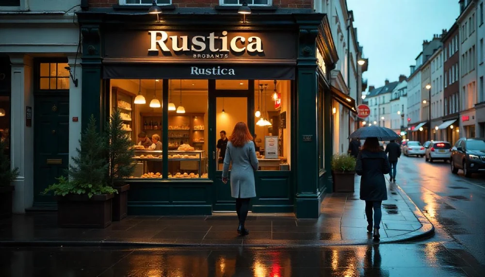 Exterior view of Rustica Brighton café with stylish outdoor seating, showcasing its modern design and inviting atmosphere in the heart of Brighton.