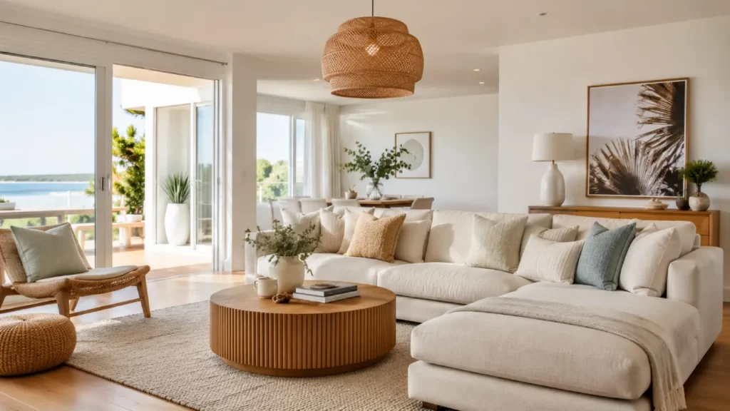 Interior Decorator Perth WA: Your Complete Hiring Guide Interior decorator Perth WA styled living room with neutral tones and timber accents