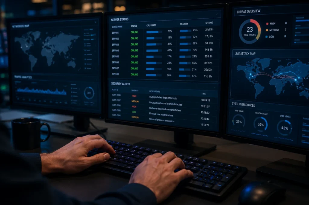 24/7 Network Monitoring by Managed Service Providers
